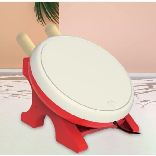 Taiko Drum Video Game Accessories for Switch Video Games Player Remote Drum Controller Game with 2 Drum Sticks Set