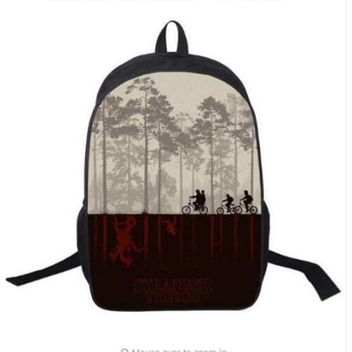 Hot Sale Stranger Things Backpack For Teenage Print Pattern Children School Bags Boy Girls School Backpacks Kids Mochila