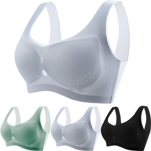 Women Lady Plus Size Sports Bras Thin And Light Top Vest Bralette Base Underwear Daily Push Up Breathable Bra топик женский