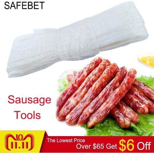 Sausage Packaging Tools 1Pc Sausage Shell Casings for Sausage Hot Dog Casing Salami Cooking Inedible Casings Kitchen Tools