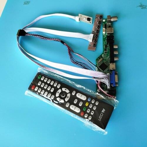 Kit for N156BGE-L52/L61/L62/LA1/LB1 N156BGE 1366X768 TV AV panel LVDS remote VGA LCD Audio LED HDMI USB Controller board Screen