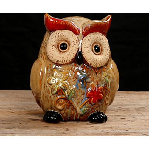Creative Decoration Cute Cartoon Owl Piggy Bank/Piggy Bank Childrens Gifts Modern Home Decorations