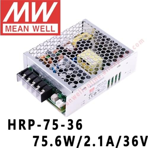 Mean Well HRP-75-36 meanwell 36V/2.1A/75.6W DC Single Output with PFC Function Switching Power Supply online store