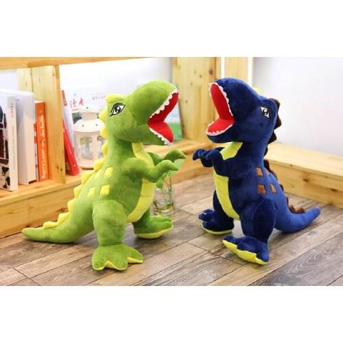 Stuffed toy large 110cm cartoon dinosaur plush toy opening mouth dinosaur soft doll hugging pillow Christmas gift b2005