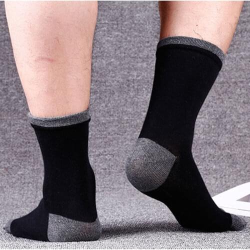 Mens Mid-tube Cotton Casual Split Toe Socks with Heel Comfortable Breathable Warm Low Calf Sports Five-finger Socks 5 Pairs/Lot