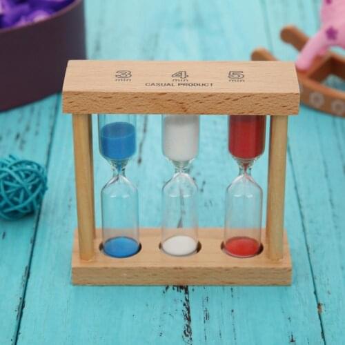 Creative 3/4/5 Minute Wood Hourglass Sandglass Sand Clock Timers Gift Decor Gift Shower Timer Wedding Favors Home Decorations