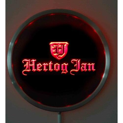 Rs-a0234 Hertog Jan LED Neon Light Round Signss 25cm/ 10 Inch - Bar Signs with RGB Multi-Color Remote Wireless Control Function
