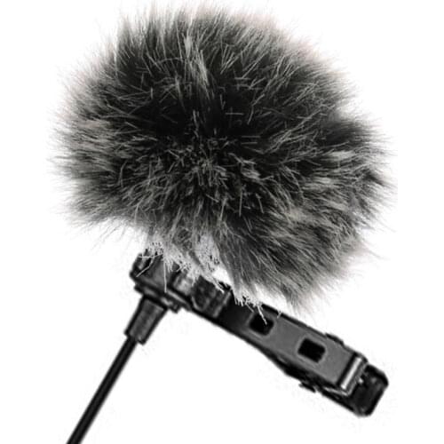 Universal Furry Wind Muff Outdoor Microphone Windshield Lavalier Lapel Mic Pop