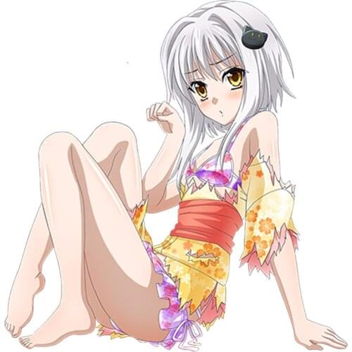 JuYouHui Exterior Accessories Decal Sexy Car Sticker High School DxD Anime Girl Beauty Toujou Koneko Vinyl Stickers and Decals