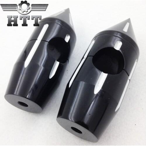 Aftermarket free shipping motorcycle parts 2 1/8" Handlebar Pullback Risers for Yamaha Black