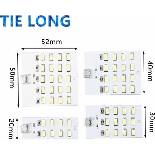 High quality 5730 smd 5V 430mA~470mA White Mirco Usb 5730 LED lighting panel USB mobile light Emergency light night light
