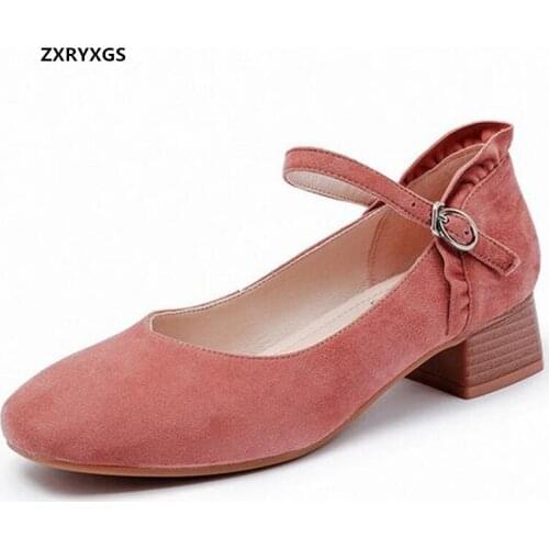 Замшевые туфли-лодочки ZXRYXGS China At AliExpress