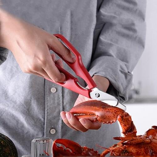 Multifunctional Lobster Scissors Kitchen Removable Lobster Crab Scissors Stainless Steel Seafood Tools Kitchen Accessories