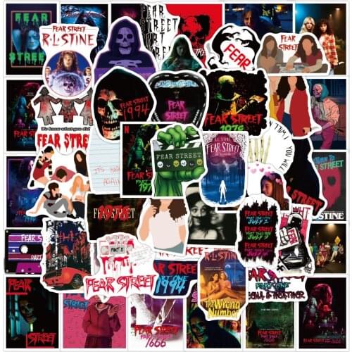 10/30/50PCS Classic Movie Fear Street Waterproof Stickers Skateboard Laptop Car Guitar Motorcycle Graffiti Decal Kid Sticker Toy