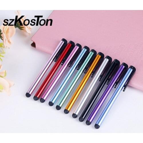 10 Pcs/lot Capacitive Touch Screen Stylus Pen For iPad iPhone X 7 8 Touch Pen For Xiaomi Huawei Android Phones color randomly