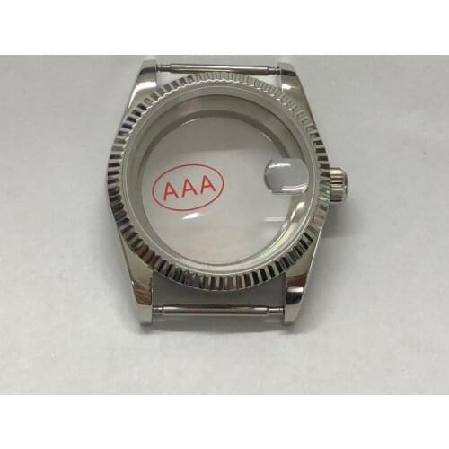 36mm High quality Sapphire crystal 316L Stainless steel watch cases fit ETA2824 2836 8215 Automatic movement bk31-8