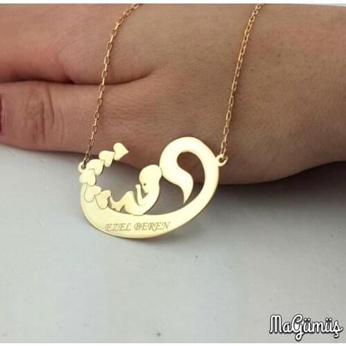 Baby Fetal Woah You Special Is Silver Lady Necklace