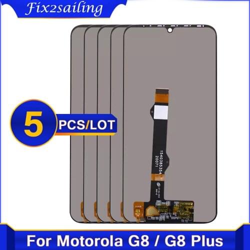 5 piece/lot Original For Motorola G8 Plus XT2019 XT2019-2 LCD Display Touch Screen Digitizer Assembly For Moto G8Plus Lcd screen