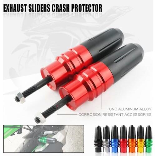 For GSX-S750 GSX S750 GSX-S1000 GSXS 1000 Motorcycle CNC Frame Crash Pads Exhaust Sliders Crash Protector