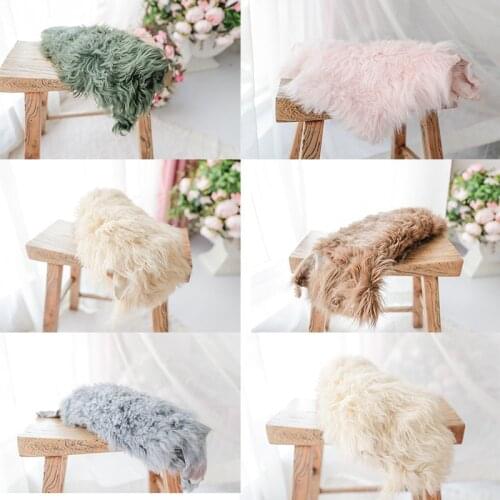 Newborn Photography Background High Quality Pure Wool Blanket Props for Photography Flokati Fotografia Acessorio Photo Shoot Mat