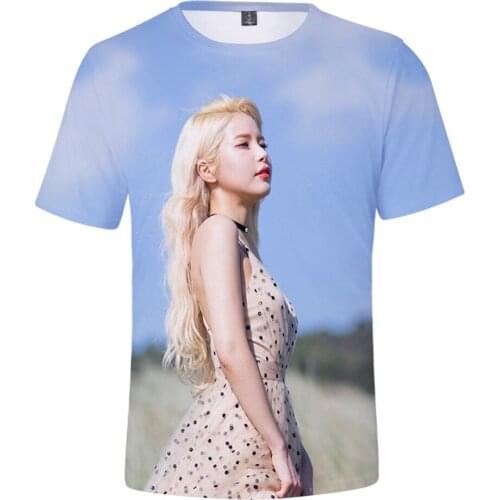 MAMAMOO 3D Printed T-shirts Women/Men Kpop Fashion Summer Short Sleeve T shirts 2019 Hot Sale Casual Streetwear Clothes
