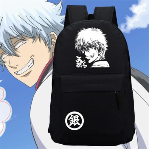 Cartoon Gintama School Bags for Girls Boys Brand New Men Women Backpack Mochilas Shoulder Bag Kids Daypacks Fashion