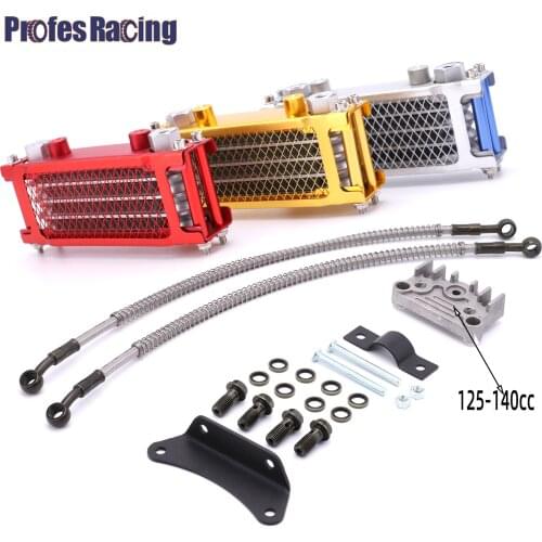 Motorcycle Oil Cooling Cooler Radiator Oil Cooler Set For 50 70 90 110 125 140cc Dirt Bike Monkey Bike DAX Pocket Bike ATV Motor