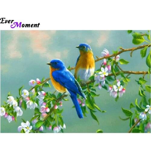 Diamond Mosaic Kits Pattern 5d Diy diamond painting rhinestone Two birds picture square diamond Embroidery crafts ASF487