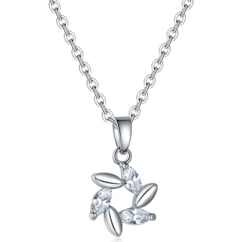 ZSLBS New Fashion Necklace For Women Clavicle Chain Choker Crystal Zircon Pendant Necklaces Jewelry Gifts Cadenas Collier Femme