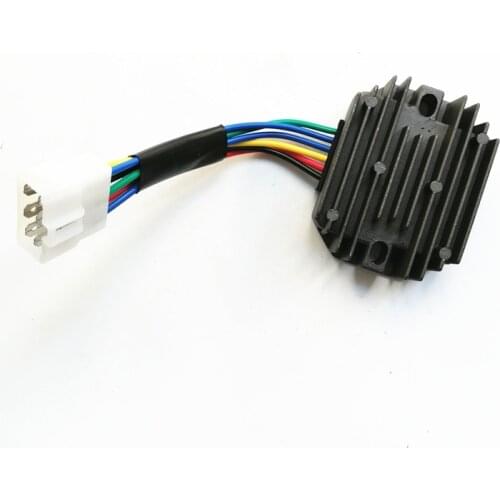 New Voltage Regulator Rectifier Motorcycle for Kubota & Grasshopper RS5101 RS5155 6 Wire Metal Ignition Motorcycle Black DC 12V