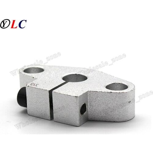 Round SHF8 8mm Aluminum Linear Rod Rail Shaft Support Bracket for Linear Guides bearing rail DIY CNC Machine Tool