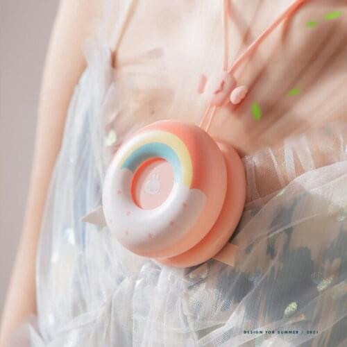 Personal Neck Fan, Super Mini Personal Fan Portable Neck Fan For Girls Women Kids Outdoor Travelling Or Indoor Office