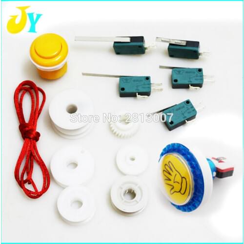 1 Set Plastic gear / wire wheels / pulley / push button/ Micro switch for Arcade Crane machine gift machine accessories