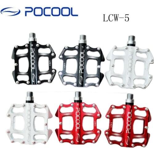 POCOOL LCW - 5 MTB BMX Bike Pedal Mountain Road Bicycle Pedals Sealed Bearing Perlin Pedal CNC Integrated Molding