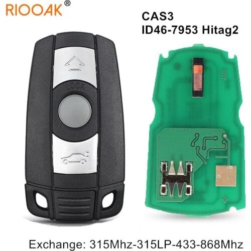 Exchangeable 315LP 315 433 868MHz ID46 7953 Remote Smart Key for BMW CAS3 System E92/93 E60/61 3/5 Series X5 X6 Z4