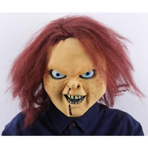 Terrorist Latex Scary Ghost Mask Toy Game Trick Mask Carnival Party Show Chucky doll Latex Mask