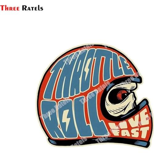 Three Ratels B437 LIVE FAST Sticker Funny Car Styling Auto SUV Vinyl Graphic Car Stickers Waterproof DIY Car Body Decals