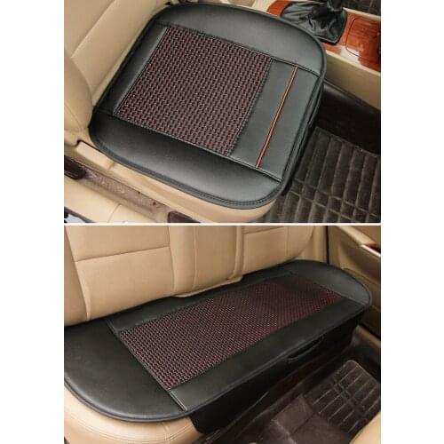 Viscose summer car seat cushion small piece set four seasons general leather cool slip-resistant seatpad