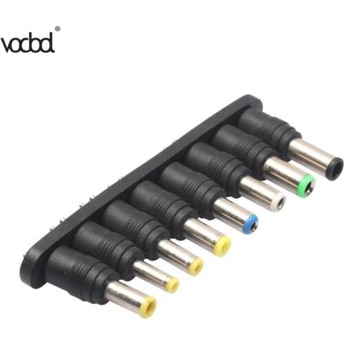 VODOOL Newest Adroit 1Set 8pcs Universal AC DC Power Adapter 2pin Plug Charger Tips For Sony For Samsung PC Notebook Laptop