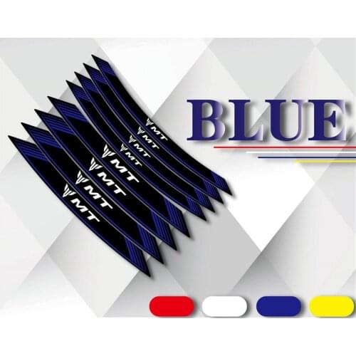For YAMAHA MT 07 09 125 Mt03 Mt09 Mt125 Motorcycle Front Rear Rim high quality Reflective Sticker Decorative Decal Sticker Logo