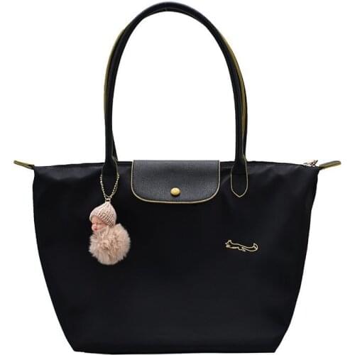 Winter Oxford cloth Leather Shoulder Bags for Women 2020 Trend Hand Bag Womens Branded Trending Handbags and Purses