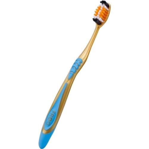 Good toothbrush universal portable clean suit brush hair slip comfort grip handle 951 (Color random)