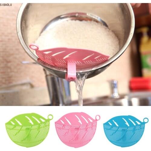 1PCS Kitchen Multi-Function Leaf-Shaped Taomi Drain Board Spaghetti Colanders Strainers Kitchen Fruit Vegetable Cleaning Tool