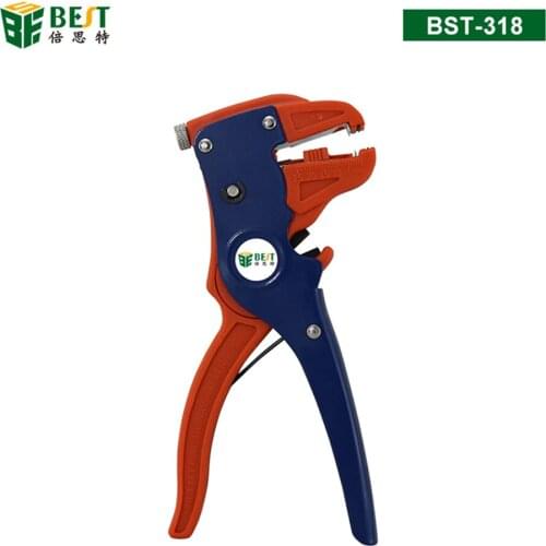 1Pc Crimping Plier Cable Wire Strippers Multifunction Adjustable Duck Mouth Crimpers Pliers Hand Tools Stripping Range 0.5mm-6mm