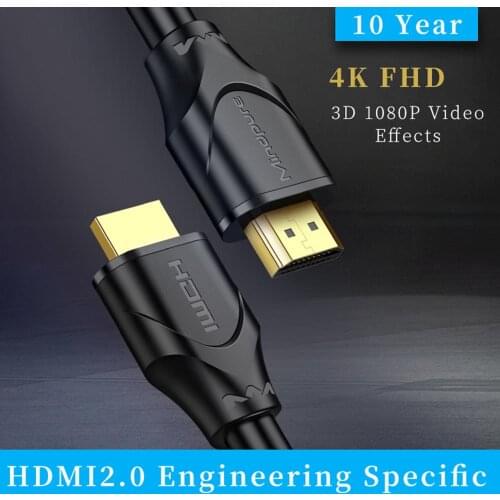 4K HDMI-compatible Cable V2.0 Cable 60HZ For HDTV Splitter Switcher 1m/1.5m/2m/3m/5m/8m/10m High Quality Ultra HD Video Cable