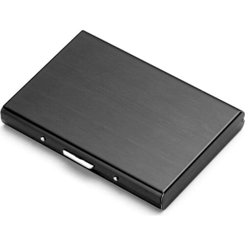 6 Slots Stainless Steel ID Holder Business Lacquered Practical Protetion Anti-Scan Mini Portable Storage Card Case