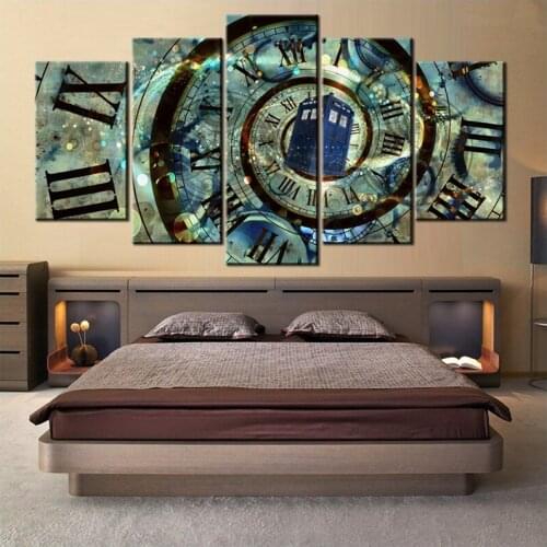 5Pcs Abstract Diamond Painting Retro Clock Full Drill Square Round Diamond Embroidery Sale 5D Cross Stitch Home DecorZP-3070