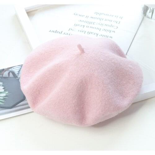 Autumn Winter Women Wool Beret British Korean Fashion Painter Hat Outdoor Leisure Walking Hat