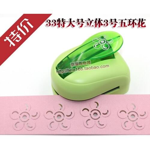 Free shipping Super Large Size Shaper Punch Craft Scrapbooking 3D Five flower Paper Puncher large Craft Punch DIY children toy