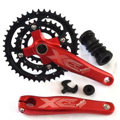Mountain Bike 27-speed Hollow One Chainring 170mm Bicycle Crank Chain Wheel Sprocket 22-32-44T Chainring